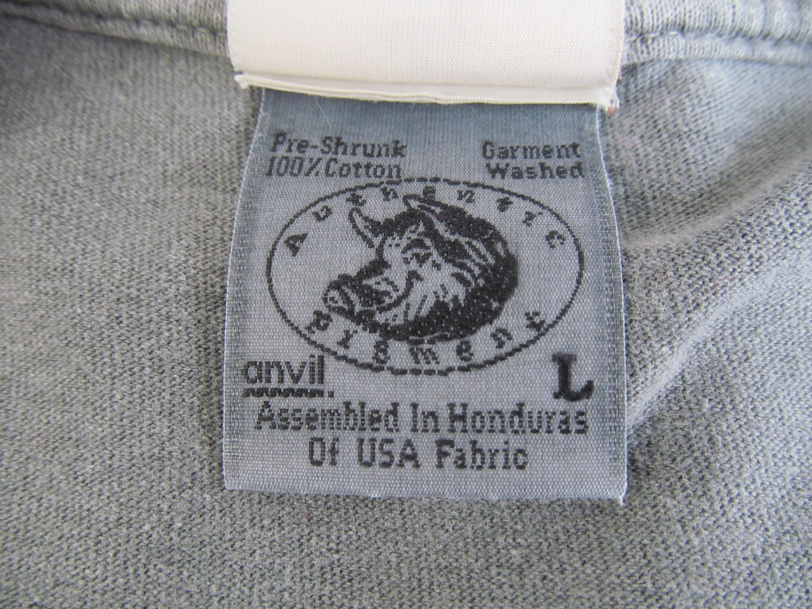 Rare Vintage Smokey The Bear Official Pigment 80 90 Long Sleeve Shirt L Gray D image 7
