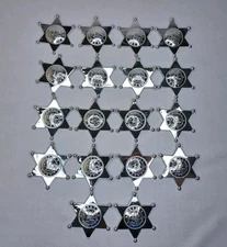 Plastic Deputy Sheriff Badge Lot Of 18 Badges Party Favors Hobby Lobby