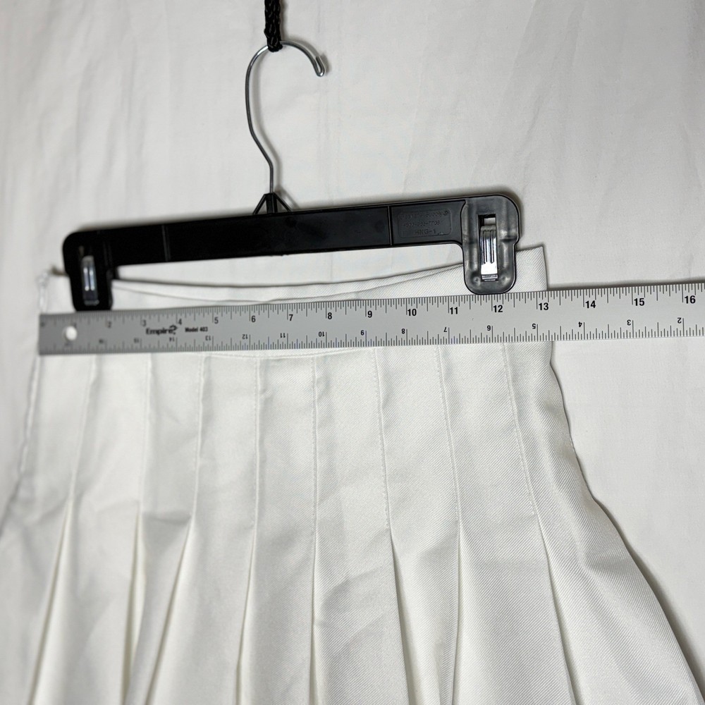 Tennis Skirt Pleated Mini White Schoolgirl Athleisure Style