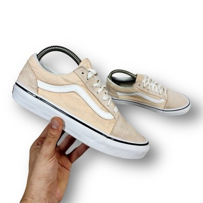 Vans Old Skool niedrige Damen-Sneaker lachsrosa & weiß (UK 5)