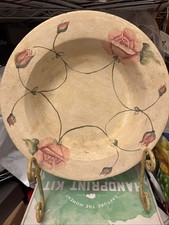 Vintage Handmade Large Floral Studio Pottery ...