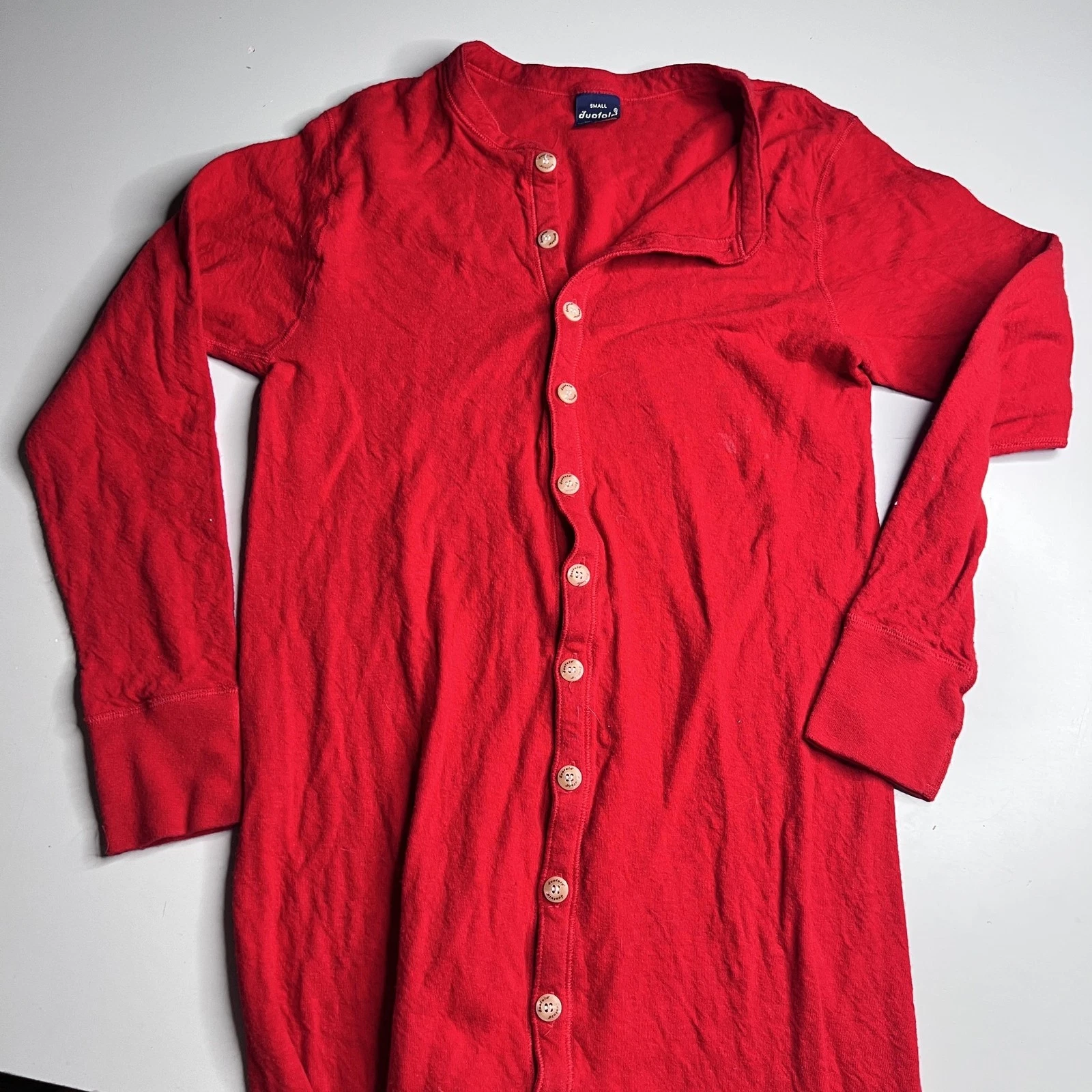 Duofold Long Johns Mens Small Red Thermal Union Suit One Piece USA Base Layer
Opens in a new window