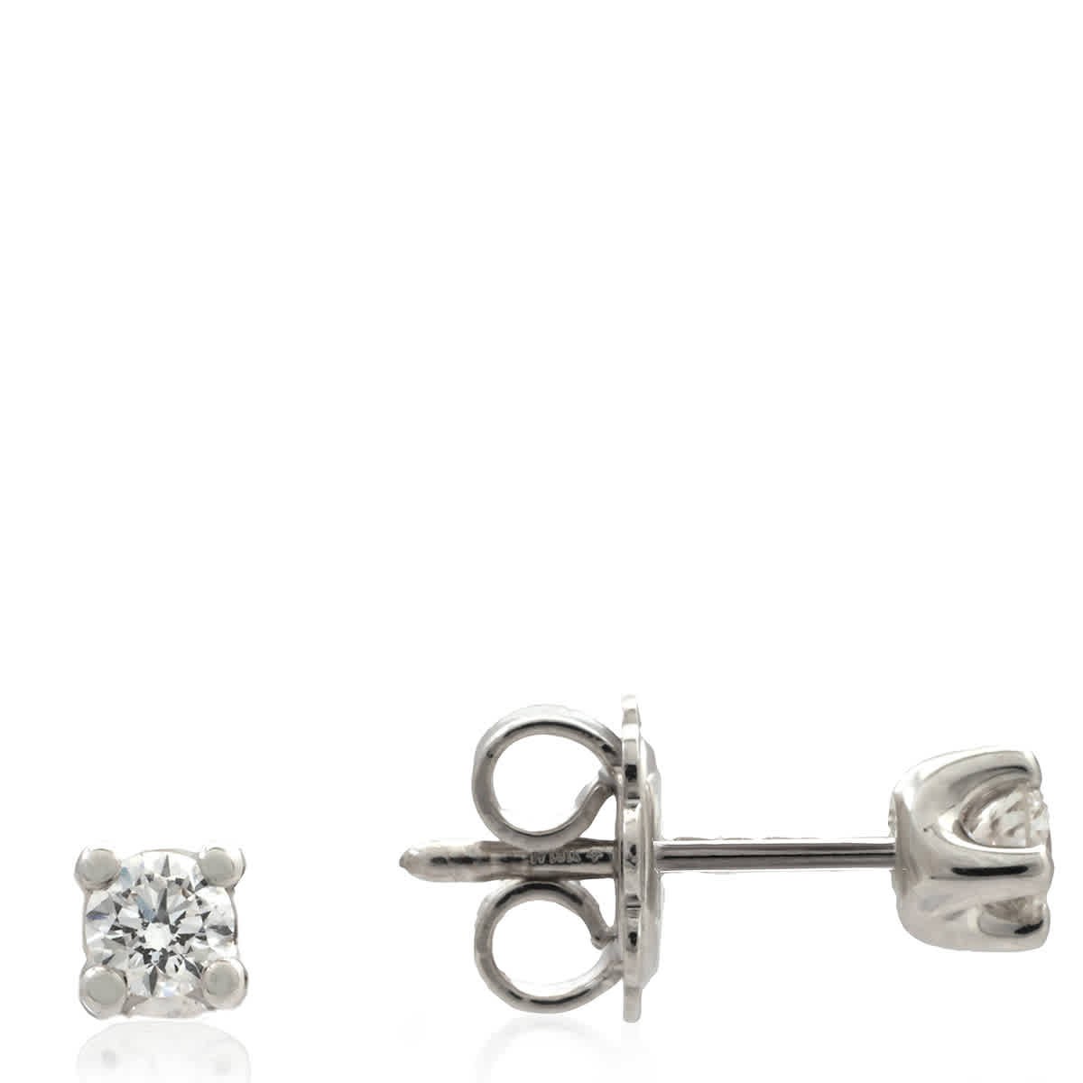 Серьги-гвоздики Salvini из белого золота с бриллиантами весом 022 карата 85990₽
