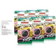 SONAX 6x AIR FRESHENER SWEET FLAMINGO LUFTERFRISCHER AUTODUFT FÜR LÜFTUNGSGITTER