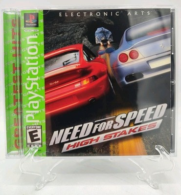 Need for Speed: High Stakes - (PlayStation 1 PS1, 1999) CIB + Case Protector VGC