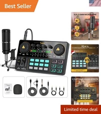 Ultimate Podcasting & Live Streaming Kit with Bluetooth Connectivity and Mixer