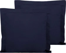 Microfiber European Pillow Shams Set of 2, Fade, Wrinkle and Shrinkage Resistant
