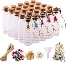 Mini Glass Bottles with Cork Spers 15ml Mini Jars Wishing
