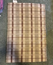 Threshold Studio McGee Accent Rug 25in By 39in Unused Maroon  Brown Pattern