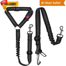2 Packs Dog Seat Belt, 3Rd Generation Dog Seatbelt Harness with Adjustable Metal