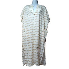 Pink Chicken Womens S Rainbow Trout Cotton Nightshirt Kaftan Fishing Cabincore