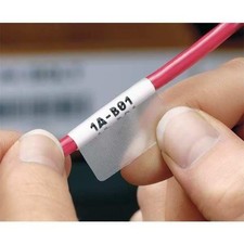 Panduit P1 Label Cassette Self Laminating Vinyl 1x1.5 in Clear White