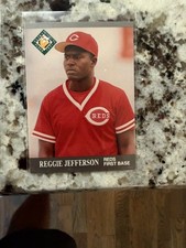 1991 FLEER ULTRA MLB BASEBALL ROOKIE CARD CINCINNATI REDS REGGIE JEFFERSON #379. rookie card picture