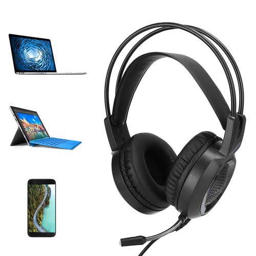 V2000 3 5 Mm Stereo-Headset Mit Rauschunterdrückung Mikrofon Für PC Tablet NTS - Afbeelding 11 van 18