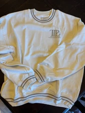 Taylor Swift TTPD 2XL / XXL  Tortured Poets Cream Pullover Crew Sweatshirt  NEW