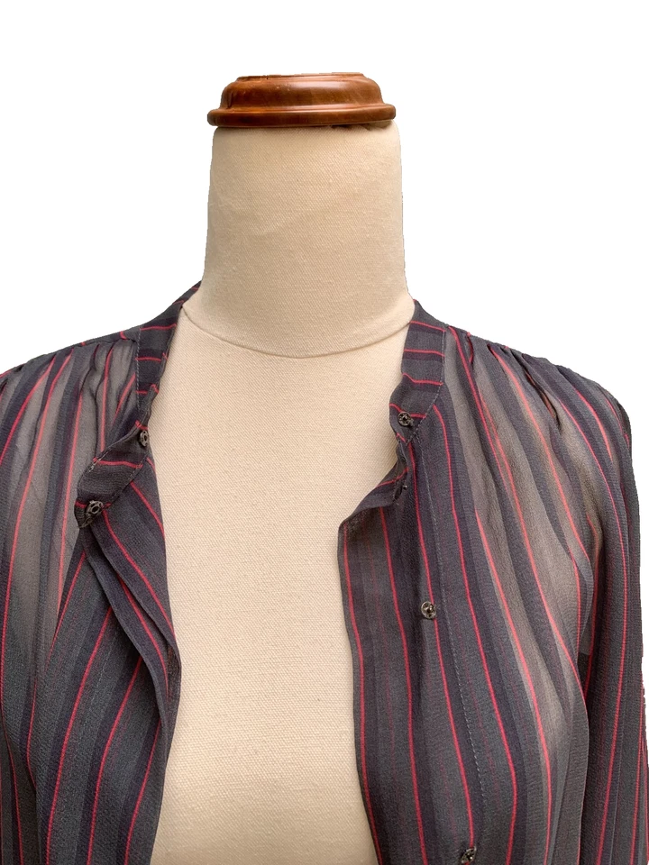 Top LEE MATHEWS talla 1 para AU/UK 8, 10 color topo/rubor 100 % seda Foto 3 de 4