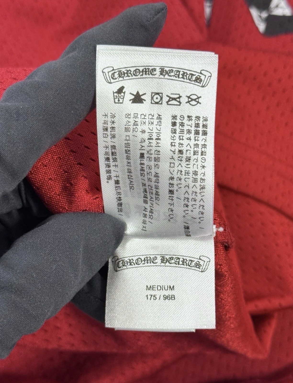 CHROME HEARTS FORM TEAM PRINT SHORT SLEEVE MESH JERSEY SIZE: M image 10