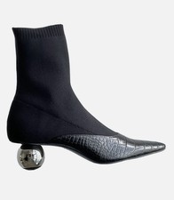 ZARA Sock Boots spitz Kugelabsatz Stretch Stiefeletten Gr. 41 NEU Ankle Boots