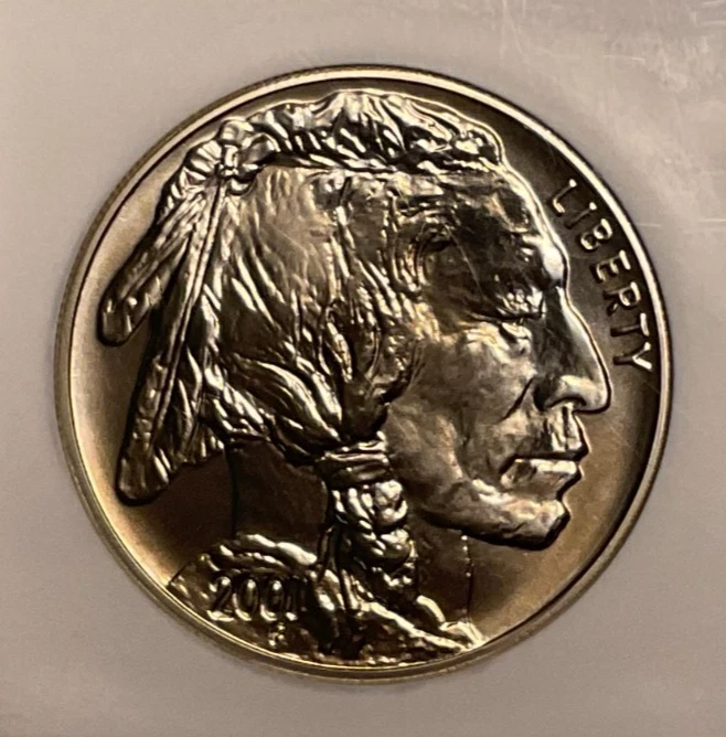 2001-D US S$1 Buffalo Commemorative Silver Dollar NGC MS69 - Image 4 of 4