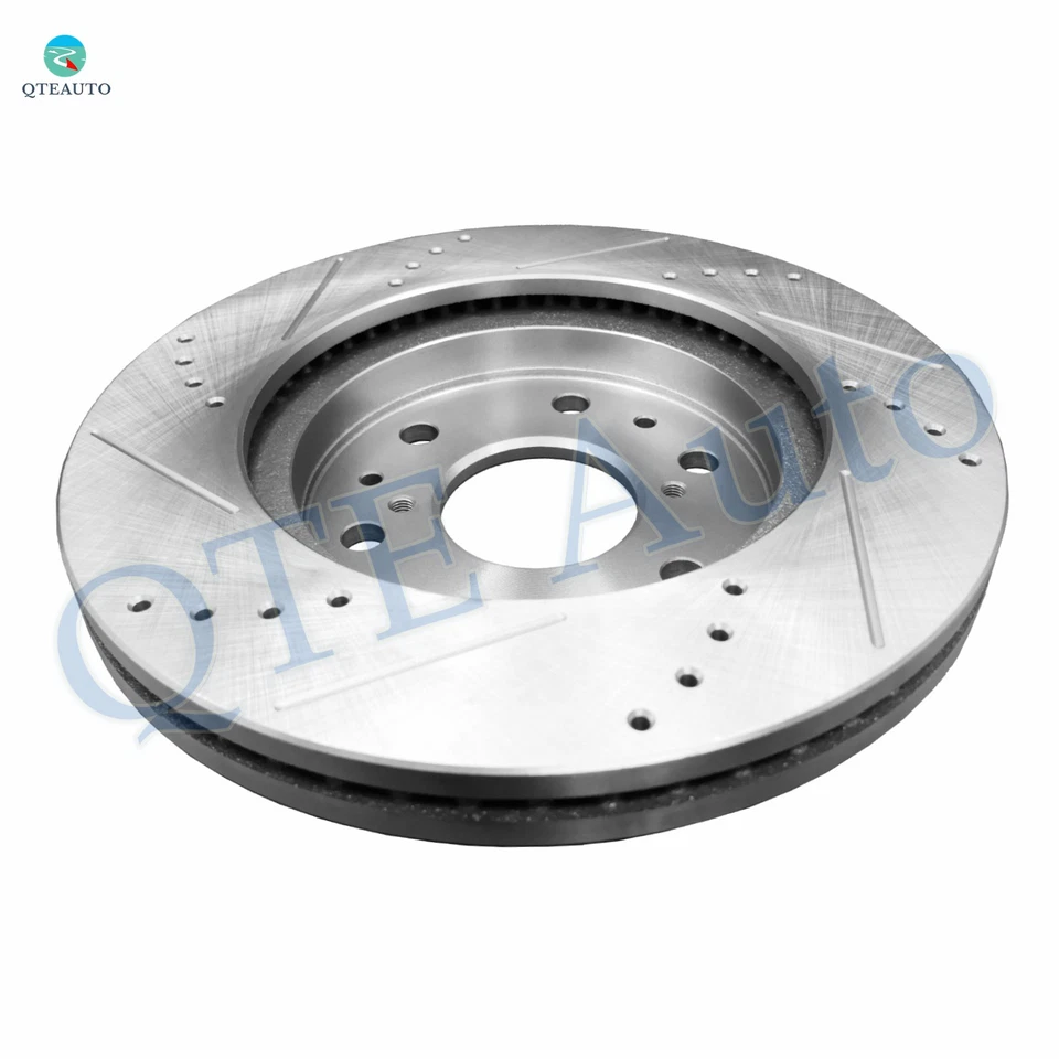 Rotores de disco de freno delanteros ranurados perforados 329,95 mm para GMC Yukon XL 1500 2007-2014 Foto 4 de 4