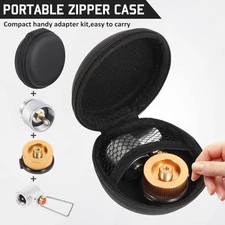 3-Piece Propane/Isobutane/Butane Refill Adapter Set - Camping Backpacking Sto...