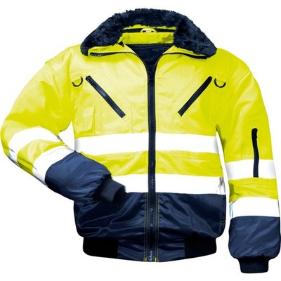 Gr .3XL (66/68) *GUNNAR* WARNSCHUTZ-PILOTJACKE gelb *GUNNAR* HIGH VIS PILOT JACK