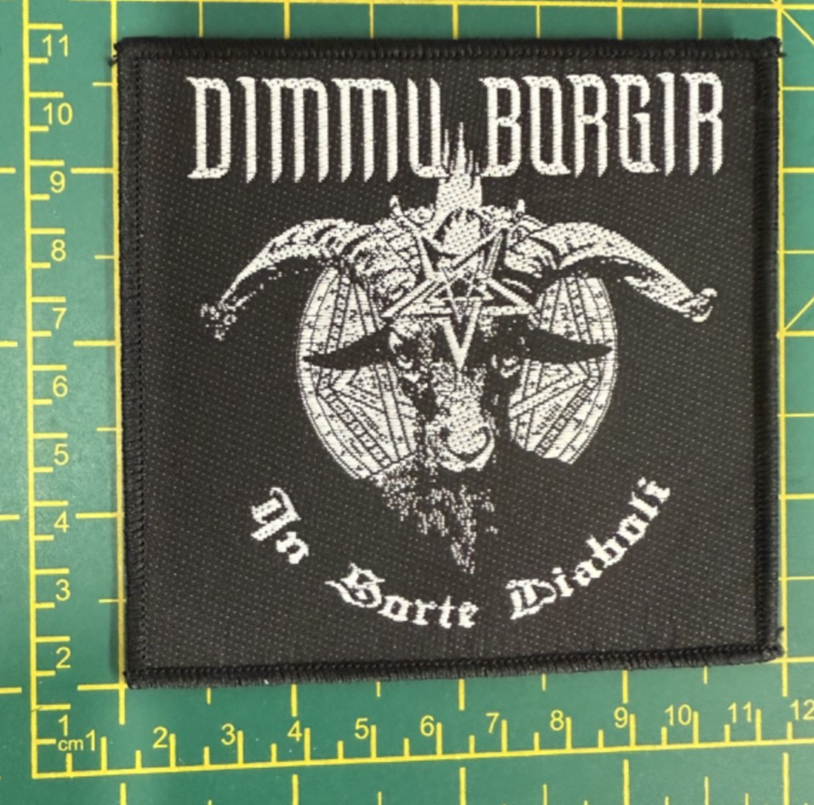 Dimmu Borgir In Sorte Diaboli Woven Sew On Patch Officially Licensed