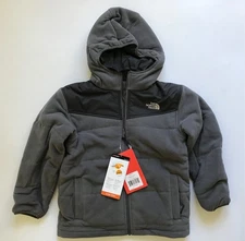 The North Face Reversible True or False Full Zip Jacket Gray Boys Size S 7/8