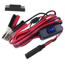 SAE to Battery Alligator Clip - 12V SAE 2Pin Quick Disconnect Cable 10ft 10FT
