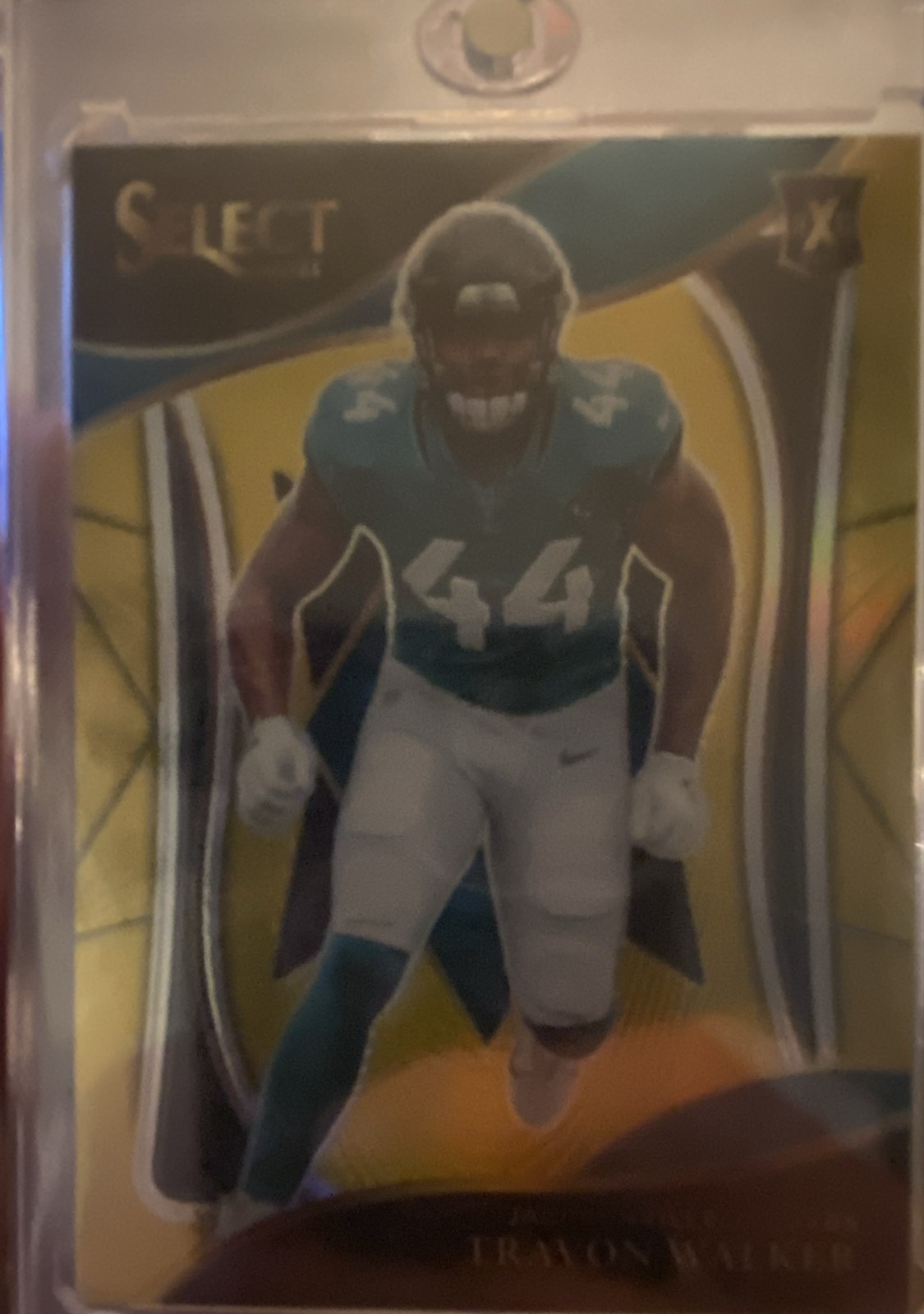 2021 Panini Select - 2022 Xrc Prizm Travon Walker #418 Gold Prizm /10 (RC)