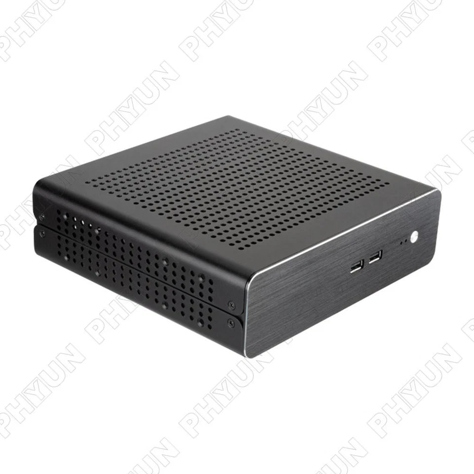 Full Aluminum Mini HTPC USB2.0 Desktop Computer Case with 250W Power Supply Unit - Image 2 of 4