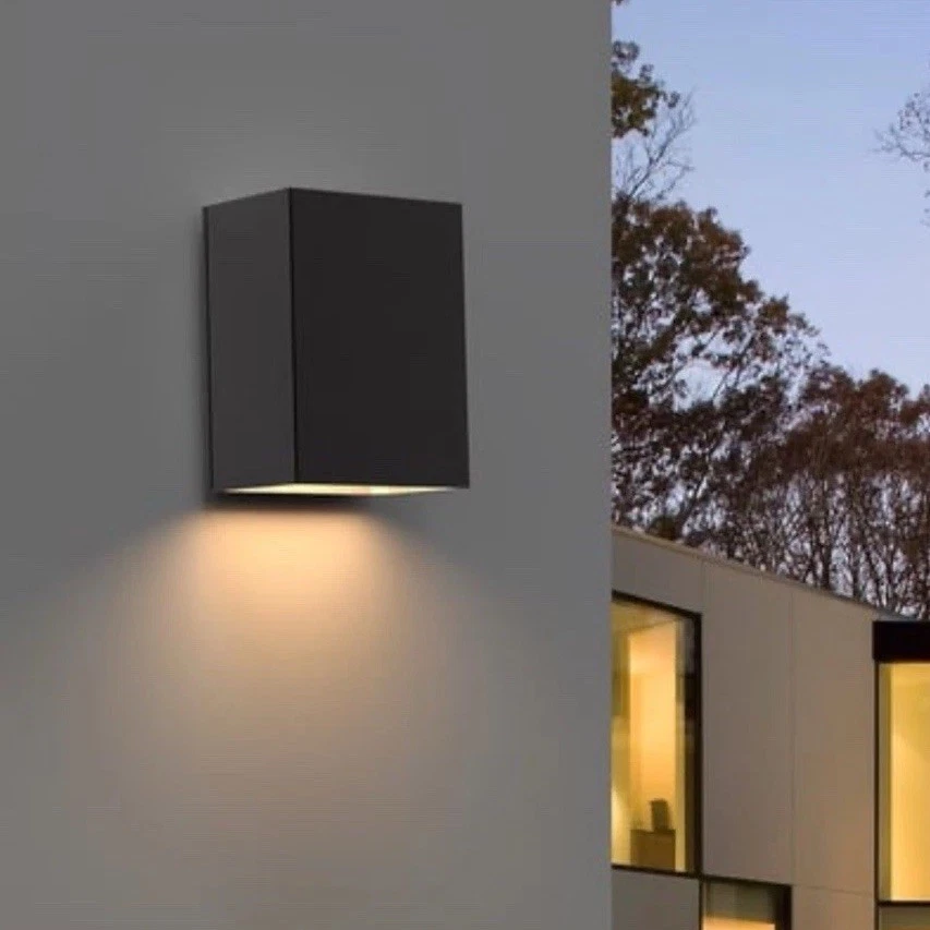 Aplique de pared exterior Sonneman Box 7340, 7340,72-WL - bronce texturizado Foto 2 de 4