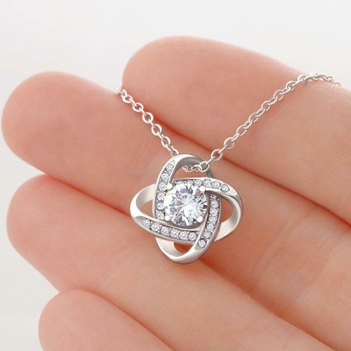 Wife Christmas Gift Love Knot Necklace Jewelry Gift|You Light Up My Life! - Picture 3 of 11