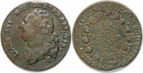 Pièces de monnaie françaises en bronze Monnaie royale qualité TB