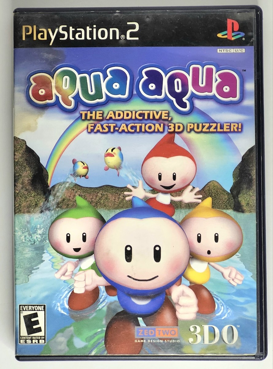 🔥 Aqua Aqua 🌊 (PS2) Sony PlayStation 2 💿 Complete w