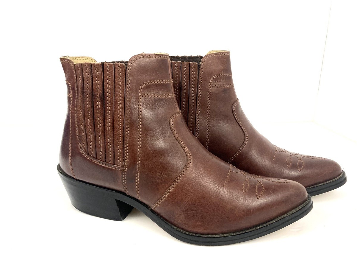 Donato Marrone Two Tone Leather Ankle Boots. Size 12 Vintage Deadstock Donato Marrone Men main image 3
