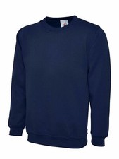 Uneek UC203 Unisex Classic Sweatshirt Brushed Jumper Thick Casual Pullover Sweat