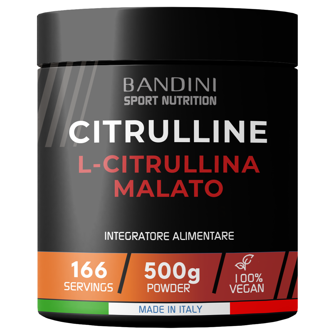 Bandini® L-Citrulline Malate 500g, 3g L-Citrulline Malate per dose giornaliera