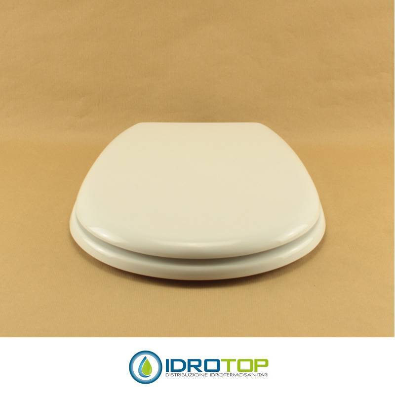 Copriwater Ideal Standard LIUTO BIANCO - Con Cerniera Cromo, Sedile E Asse Completo