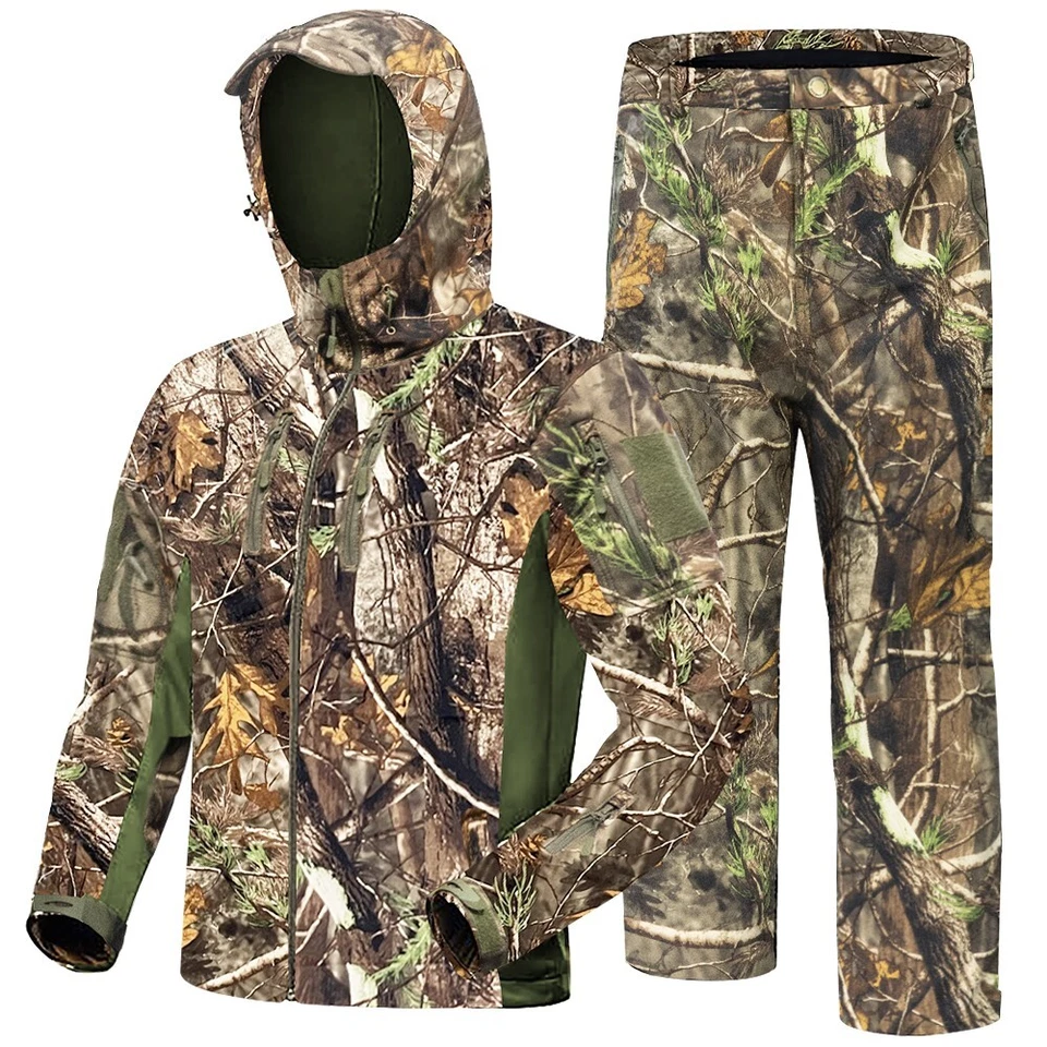 Warm Hunting Clothes for Men with Lining,Waterproof Deer Hunting Jacket and Pant - Image 2 of 4