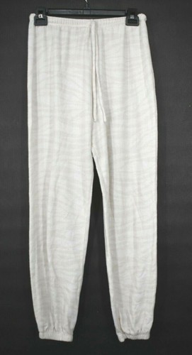 Onzie Womens Cream Drawstring Waistband Flow Weekend Jogger Sweatpants S/M $66