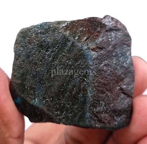 Natural Kashmiri Blue Sapphire Raugh 281 Ct Certified Uncut Dyed Gemstone 5ARO - Picture 6 of 10