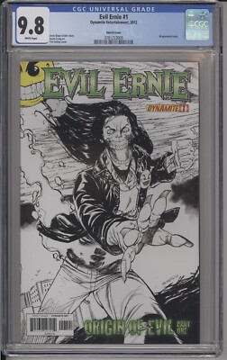 EVIL ERNIE #1  - CGC 9.8 -TIM SEELEY SKETCH VARIANT - WRAPAROUND COVER