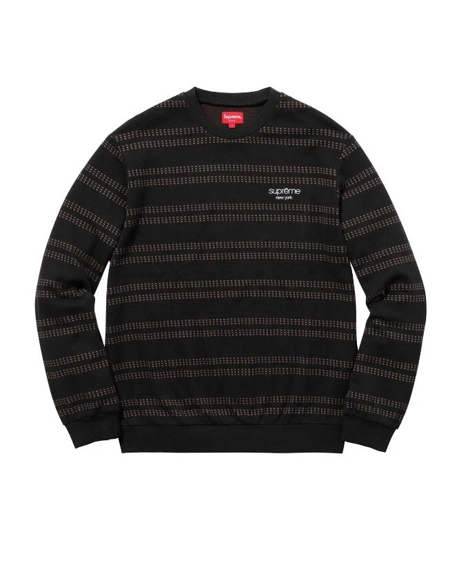Supreme large dash stripe crewneck sweater Size M