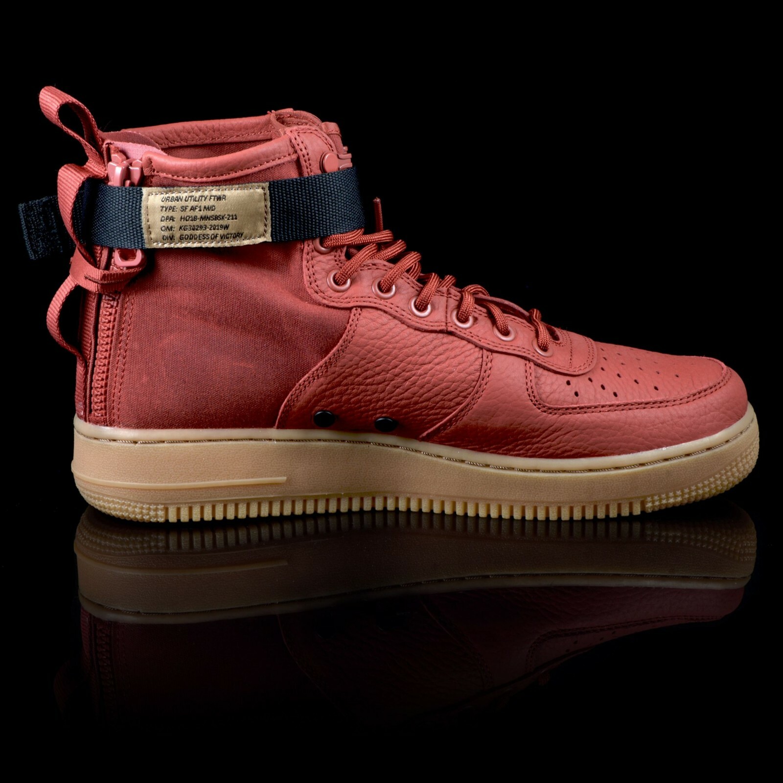 nike sf air force 1 mid dune red