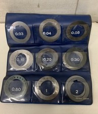 Lot de cales d'épaisseur Ø 40 mm pour porte-outil de fraisage - Ø alésage 27 mm