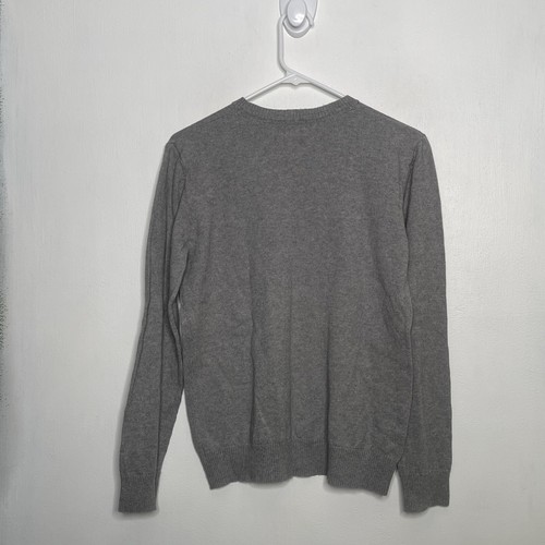 Tucker + Tate Sweater Boys Size XXL 18-20 Gray 5% Cashmere V Neck Long Sleeve - Picture 3 of 4