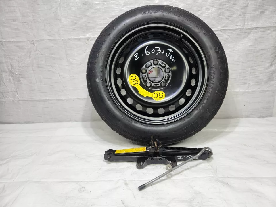 2007 2008 Volvo S40 Emergency Spare Tire wth Jack Tool OEM T125/85R16 - Image 2 of 4
