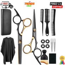 Hair Cutting Scissors Shears Kits, 15 Pcs Professional Hairdressing Scissors Set