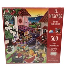 El Mercado 500 piece puzzle Suns Out Item #54011 NEW Made In The USA